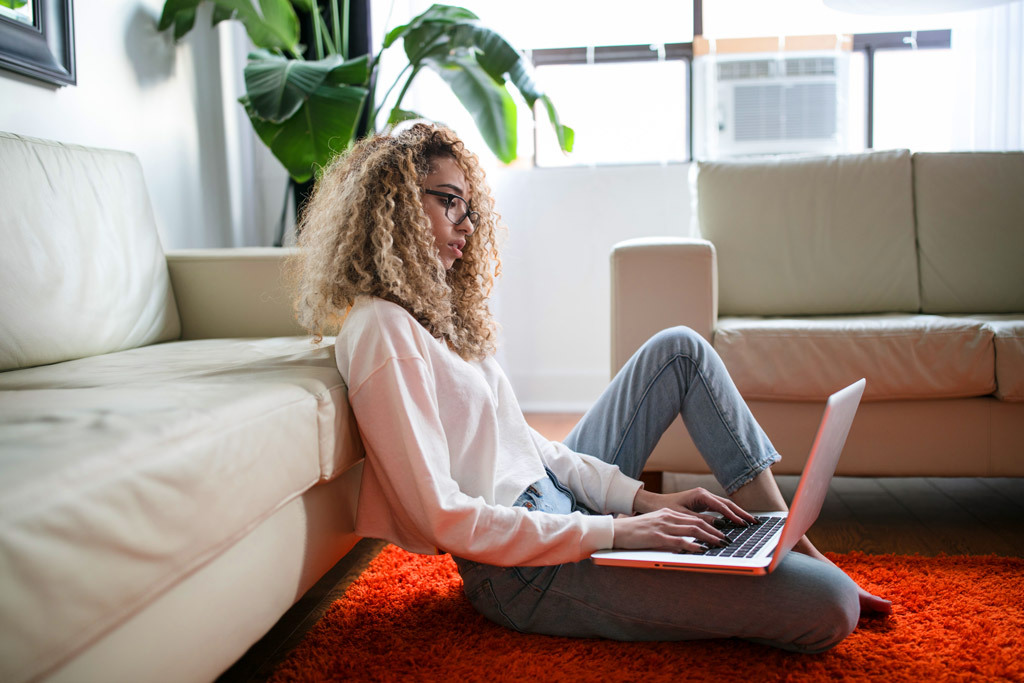 Entrepreneur on Laptop