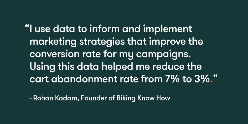 graphic of a quote from Rohan Kadam
