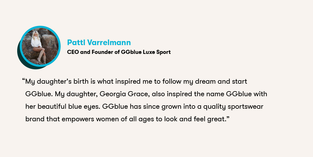 Patti Varrelmann, CEO and founder of GGblue Luxe Sport
