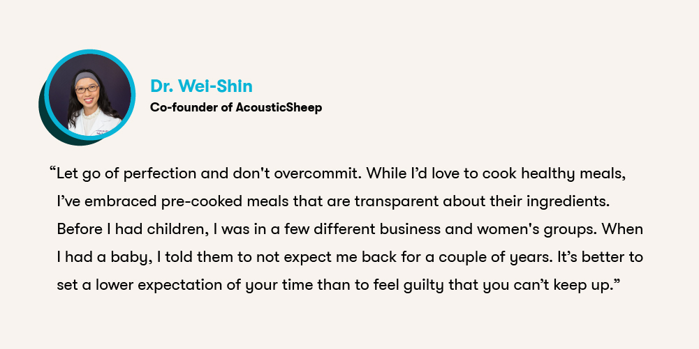 Dr. Wei-Shin, cofounder of AcousticSheep