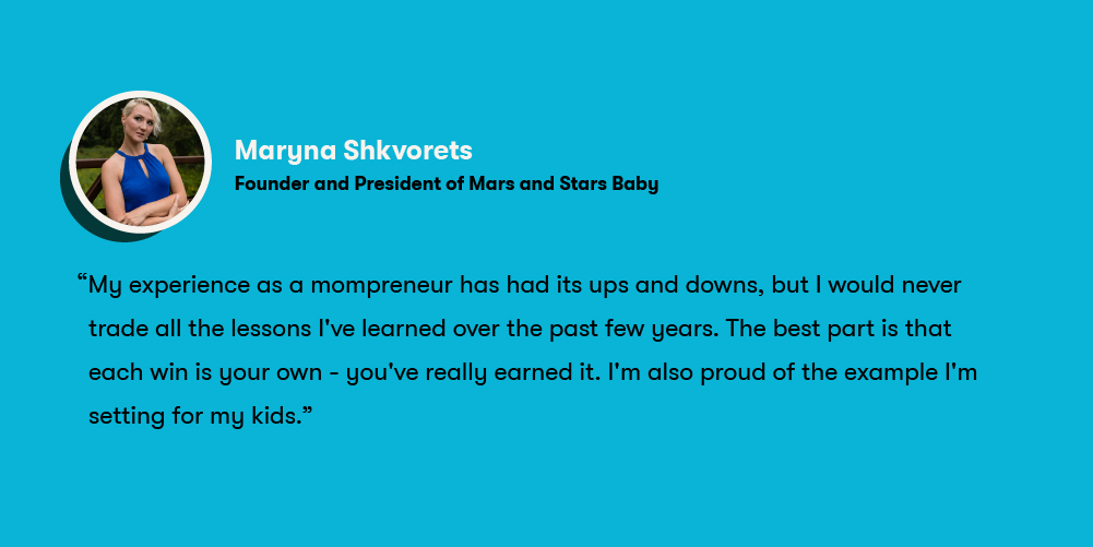 Maryna Shkvorets, founder and president of Mars and Stars Baby 