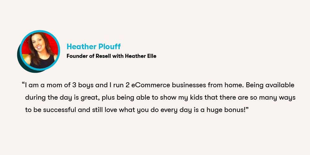 Heather Plouff, founder of Resell with Heather Elle