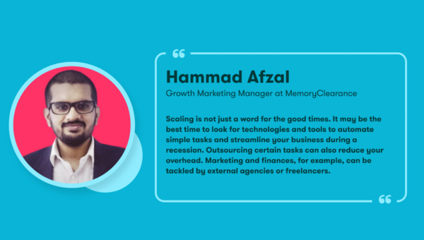 Hammad Afzal, growth marketing manager at MemoryClearance