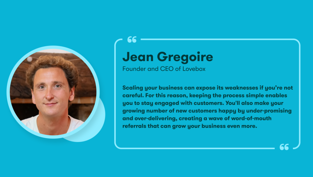 Jean Gregoire, founder and CEO of Lovebox