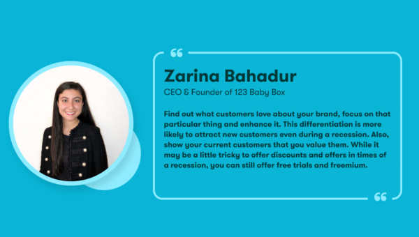 Zarina Bahadur, CEO & founder of 123 Baby Box