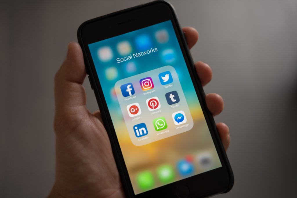 social media apps icons