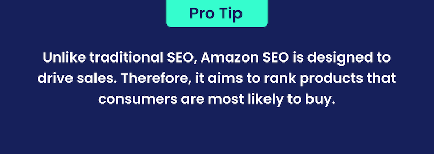 pro tip Amazon SEO