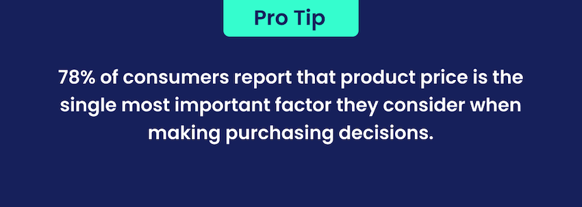 pricing on amazon pro tip: price is #1 factor for consumers