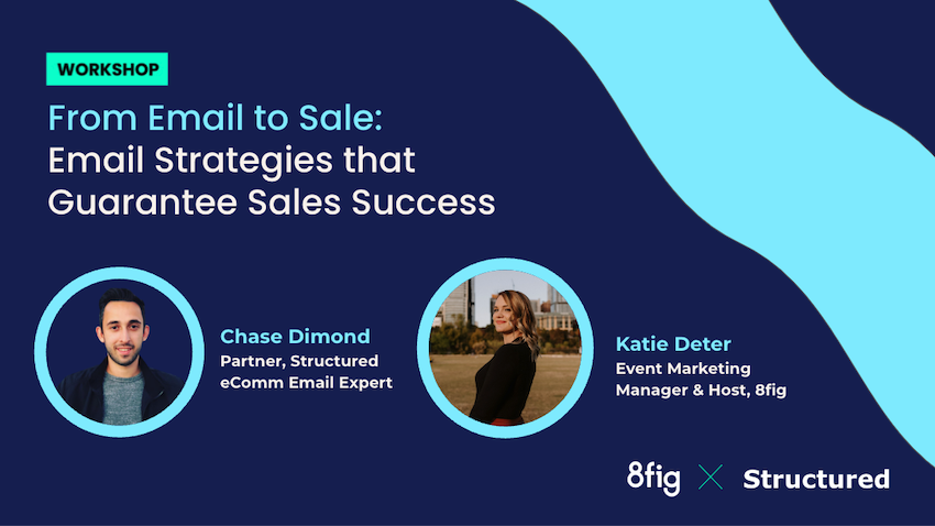 A graphic for Chase Diamond's email marketing webinar.