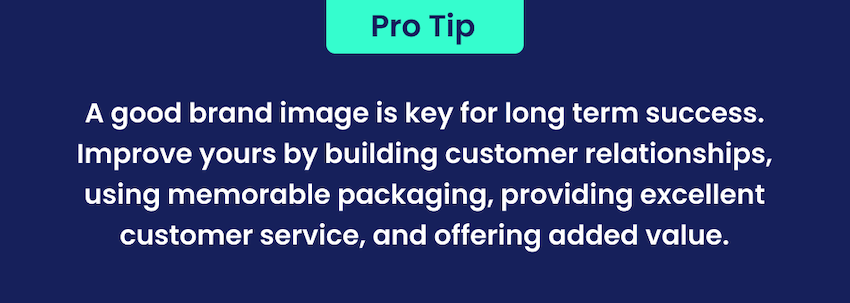 your brand image is important for long term success